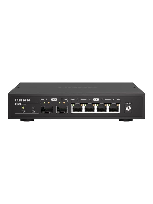 QNAP QSW-2104-2S Unmanaged Schakelaar 2x 10GbE SFP+ / 4x 2.5GbE RJ45
