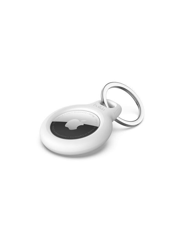 Belkin Beschermende houder met sleutelhanger - geschikt voor Apple AirTag - Wit