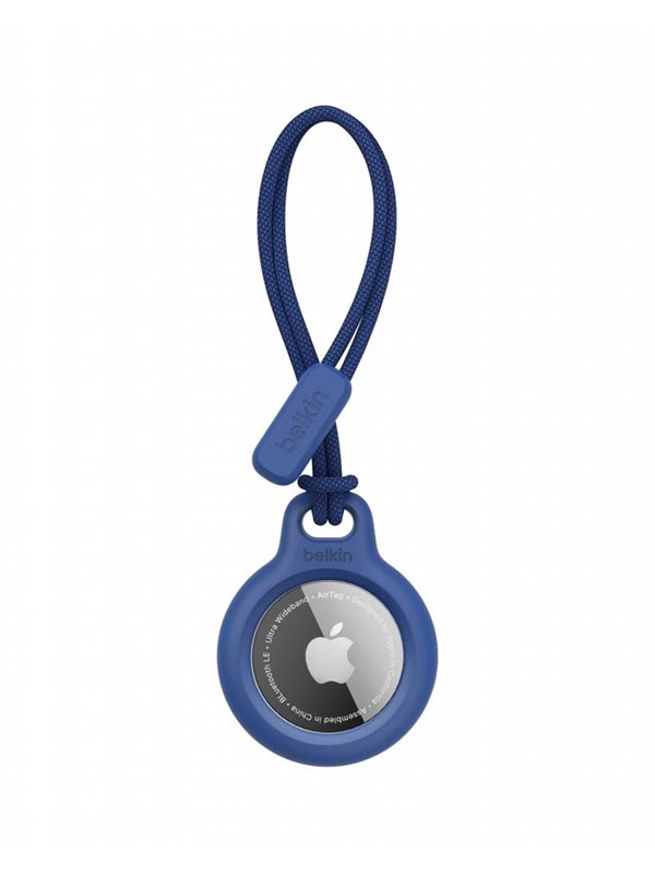 Belkin Beschermende tracker houder met bandje - voor Apple AirTag - Blauw - 1 stuk