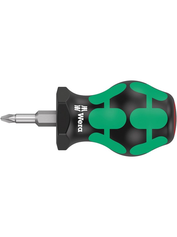 Wera 350 PH Phillips-kop Stubby / carburateur schroevendraaier PH 1 x 25 mm