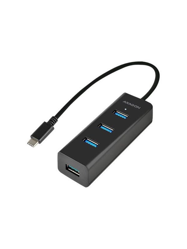 AXAGON HUE-S2C - hub - 4 poorten USB hub - 4 - USB 3.2 - Zwart