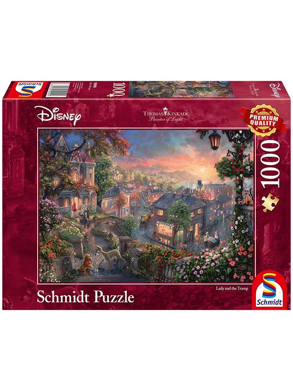 Schmidt Disney Classics - Lady & The Tramp/ Lady & de Vagebond Puzzel - 1000 stukjes