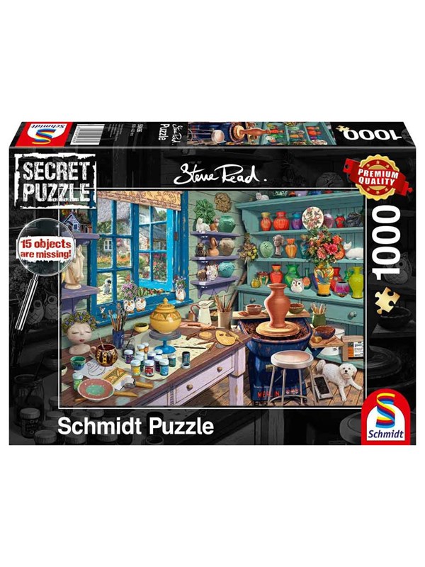 Schmidt - Legpuzzel - Kunstenaarsatelier - Steve Read - 1000 stukjes - Volwassenen - vanaf 12 jaar