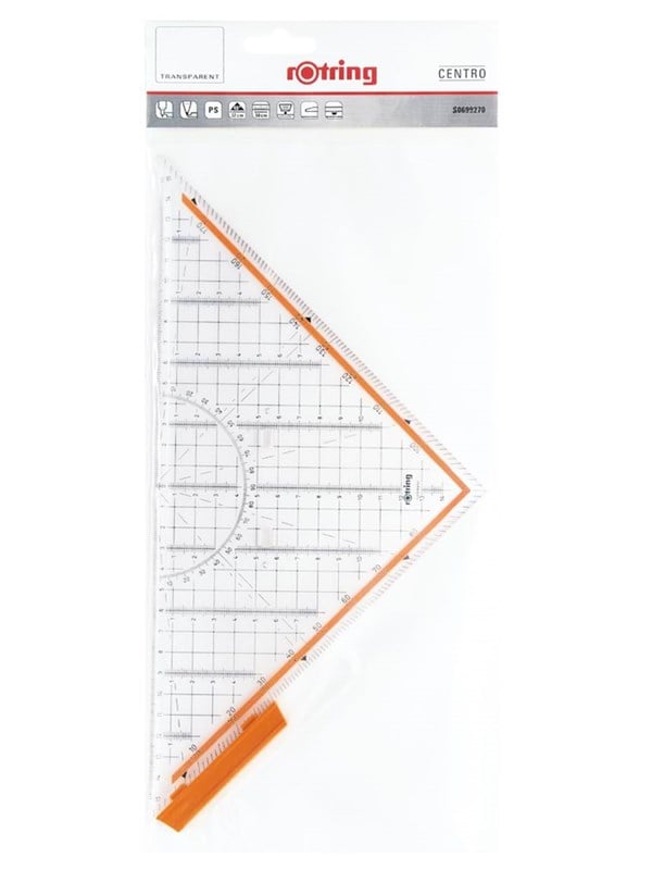 Rotring Centro Professionele Tekendriehoek 32cm