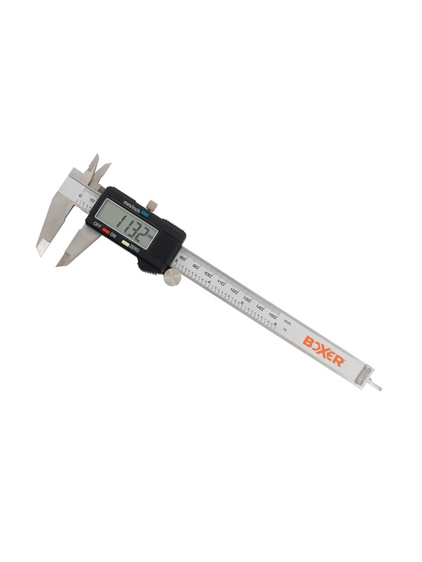 Boxer® digitale schuifmaat met LCD-display 0 - 150 mm roestvrij staal