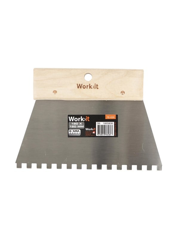 Work>it Getande troffel - 180mm - 6mm