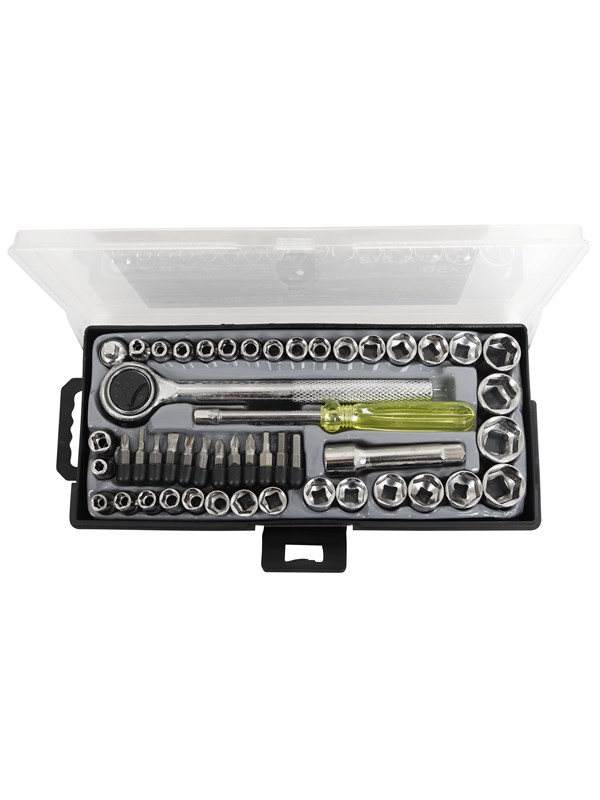Millarco Socket set 1/4" and 3/8" - 50 pieces