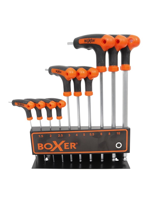 Boxer Inbussleutel T-sleutel set 10 maten