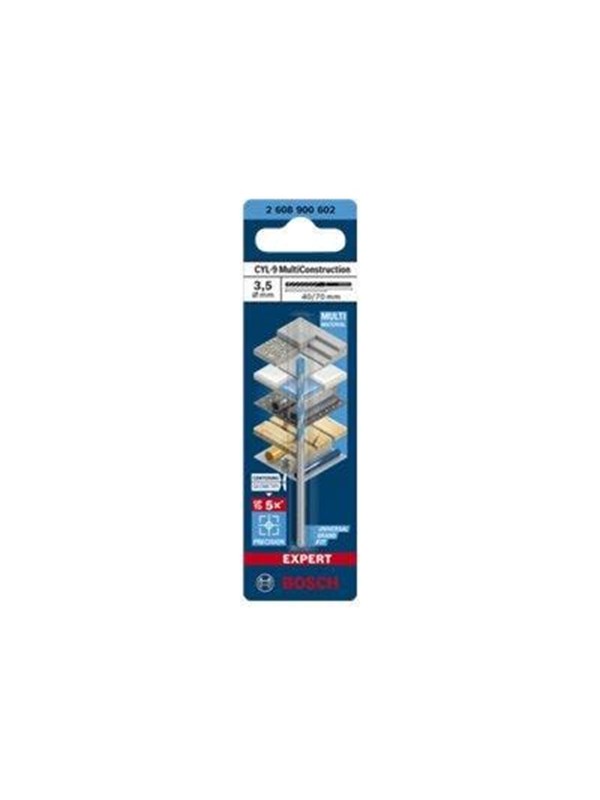 Bosch BOR CYL MULTICONSTRUCTION 3.5X70MM