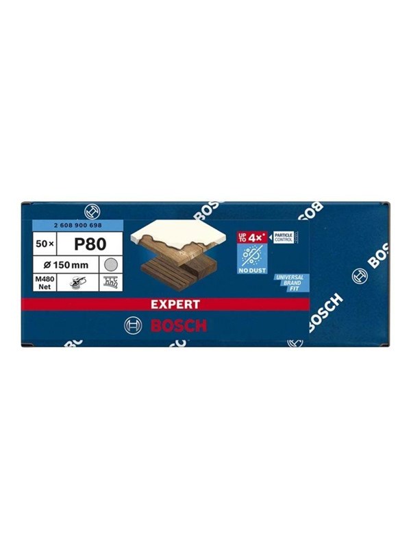Expert M480 schuurnet voor excenterschuurmachines 150 mm, K80 50-delig - 1 stuk(s)