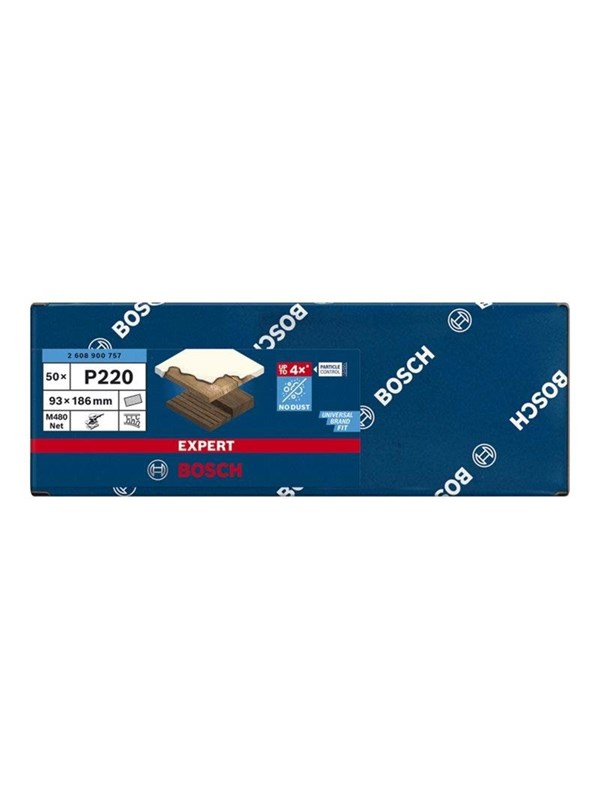 Expert M480 schuurnet voor vlakschuurmachines 93 x 186 mm, K220 - 1 stuk(s)