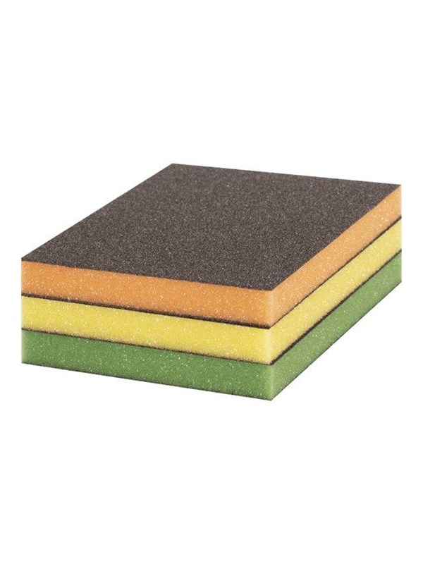 Bosch 2608901176 EXPERT 3-delige schuursponzenset S473, Best for Contour, 98 x 120 x 13 mm