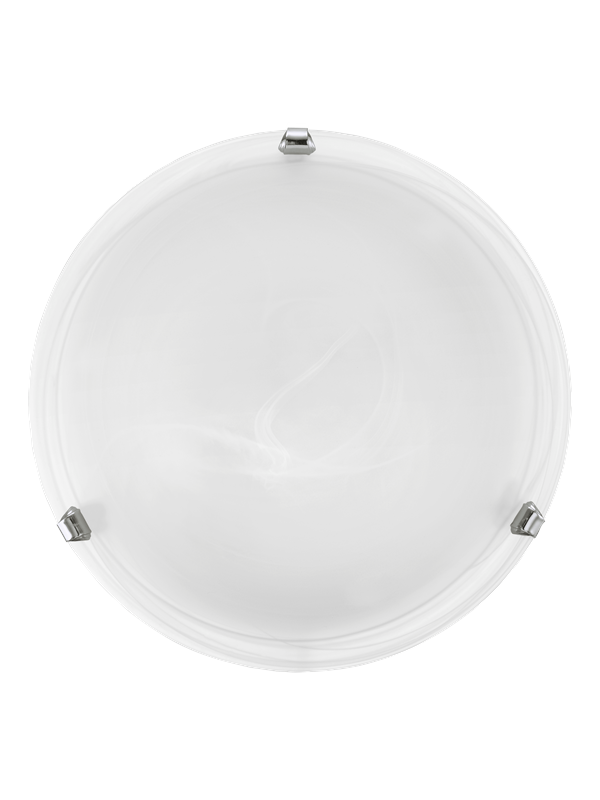 EGLO Salome Wand/Plafondlamp - 2 Lichts - Chroom - Wit