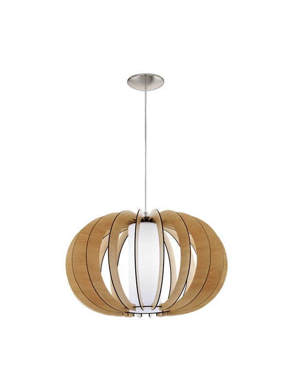 EGLO STELLATO 1 hanglamp, ahorn, wit