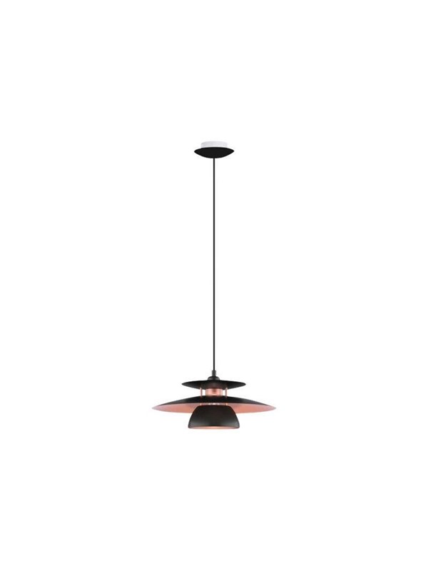 EGLO BRENDA hanglamp, zwart, koper