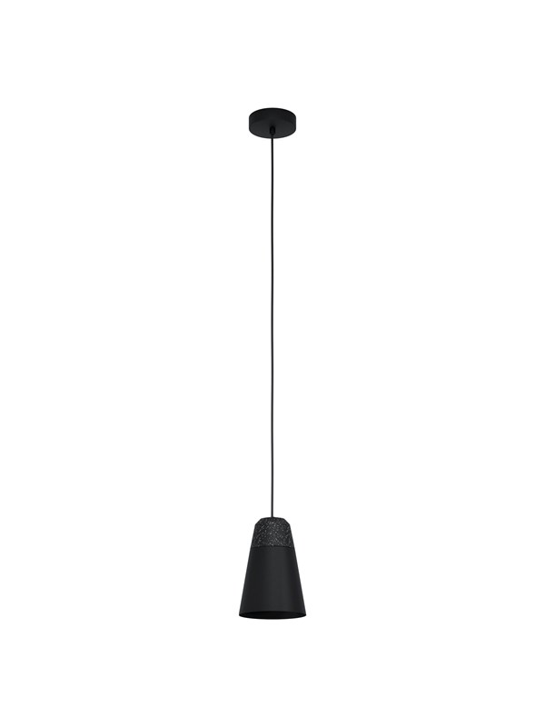 EGLO Canterras Hanglamp - E27 - 15 cm - Zwart|Grijs|Wit