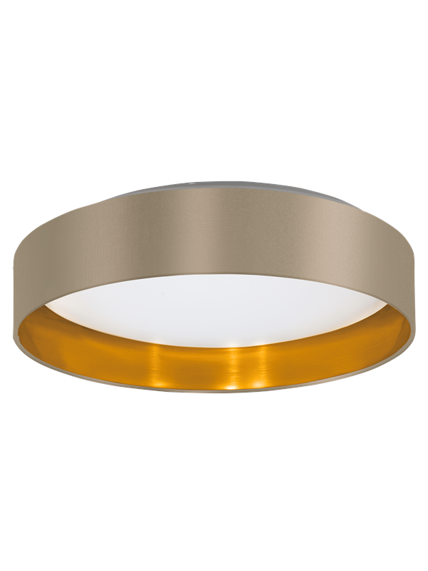 EGLO MASERLO 2 Plafondarmaturen, taupe, goud