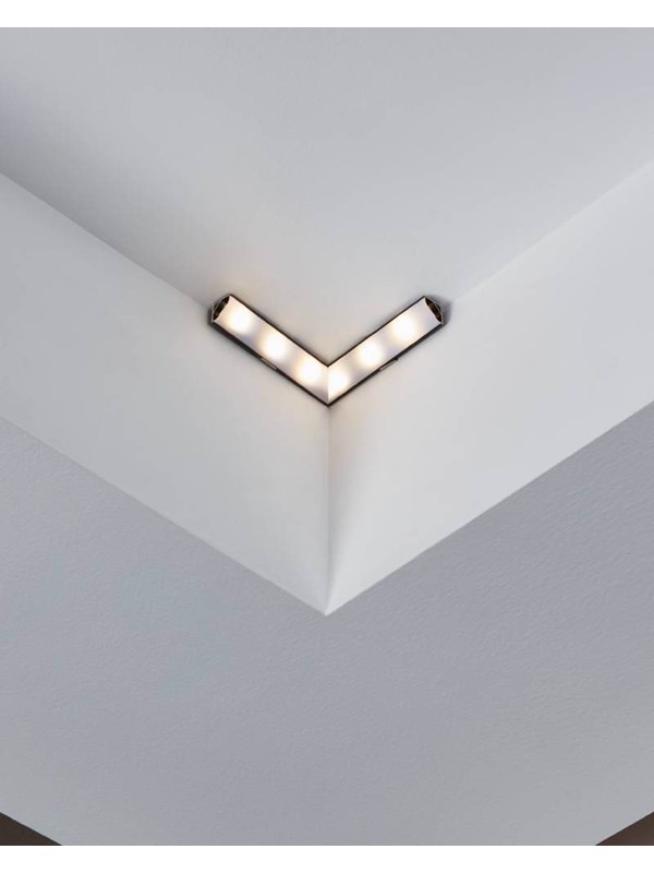 EGLO CORNER PROFILE 1 Accessoires, zwart geanodiseerd