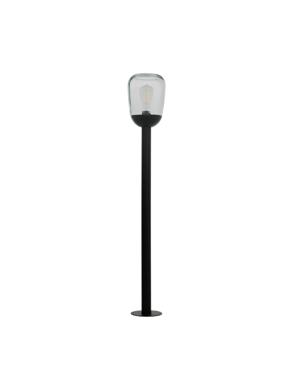 EGLO Donatori Sokkellamp - Staande lamp - Buiten - E27 - 99 cm - Zwart