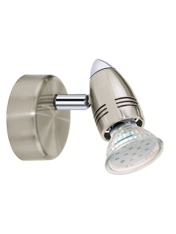 EGLO MAGNUM-LED spot, nikkel-mat, chroom