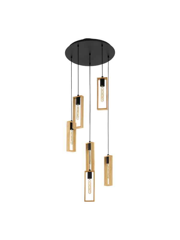 EGLO LITTLETON hanglamp, bruin