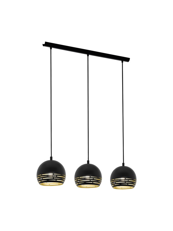 EGLO CAMASTRA hanglamp, zwart, goud