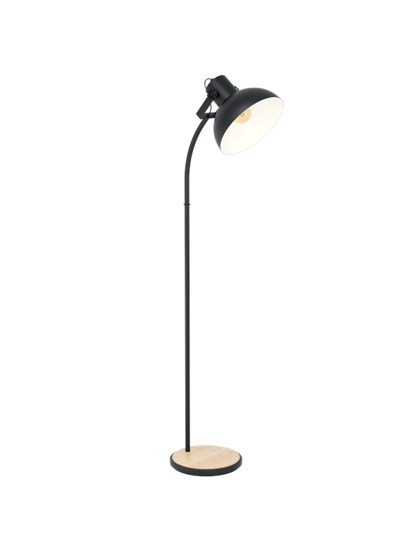EGLO LUBENHAM Staande lampen, zwart, bruin