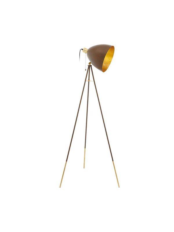 EGLO CHESTER 1 Staande lampen, roestkleuren, goud