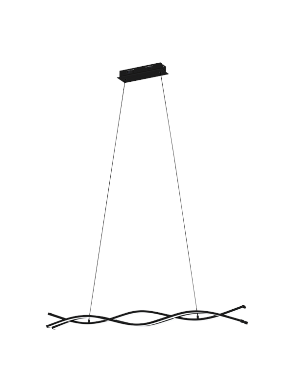 Eglo Hanglamp Led Lasana 3 Zwart 36w