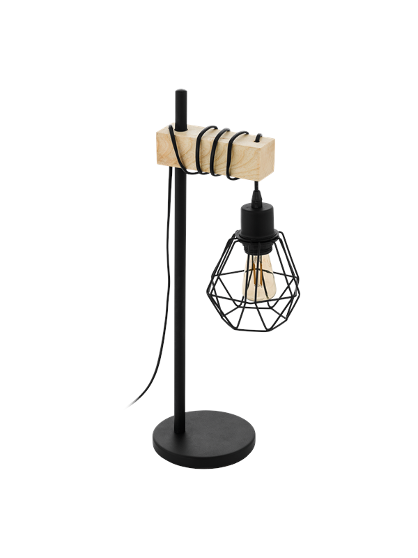 EGLO TOWNSHEND 5 Tafellampen, zwart, bruin