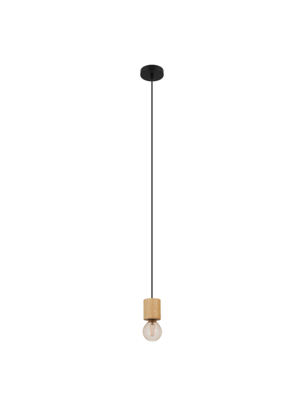 EGLO TURIALDO hanglamp, bruin, zwart