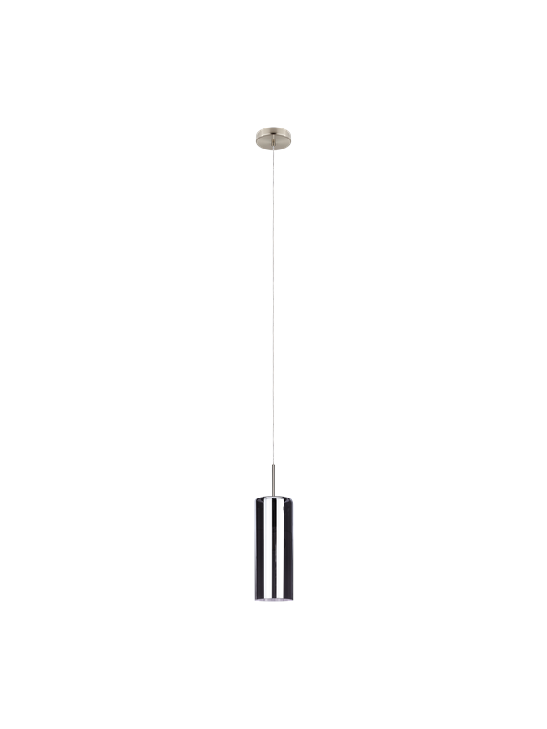 EGLO Selvino Hanglamp - E27 - Ø 10 cm - Rookglas - Zwart