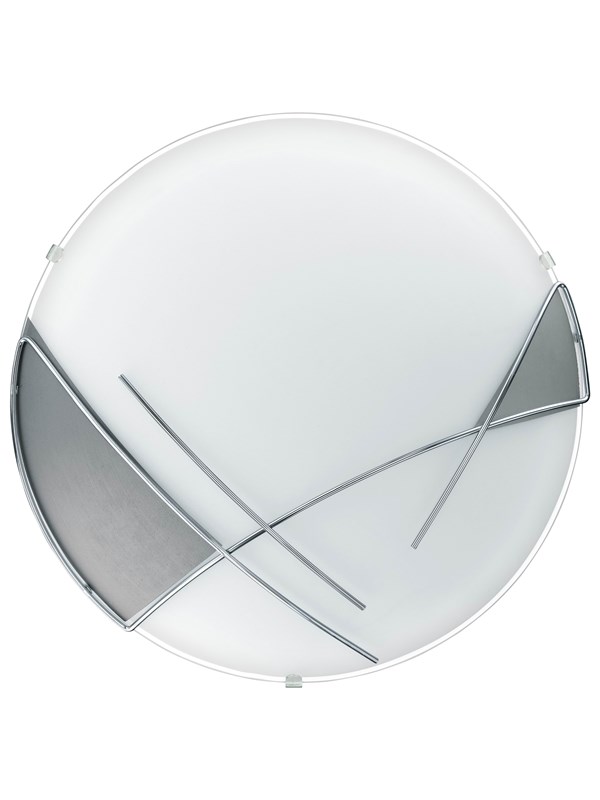 EGLO RAYA wandarmatuur/plafonniÃ¨re, wit, zilver