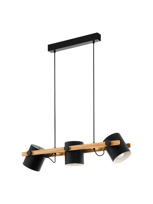 EGLO HORNWOOD hanglamp, bruin