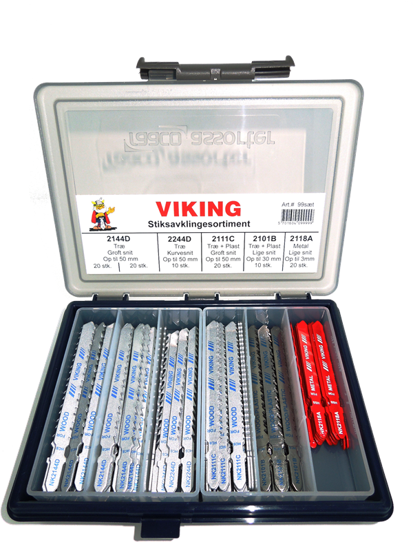 Viking Jigsawbladen NK-99 Assortiment van 100 stuks