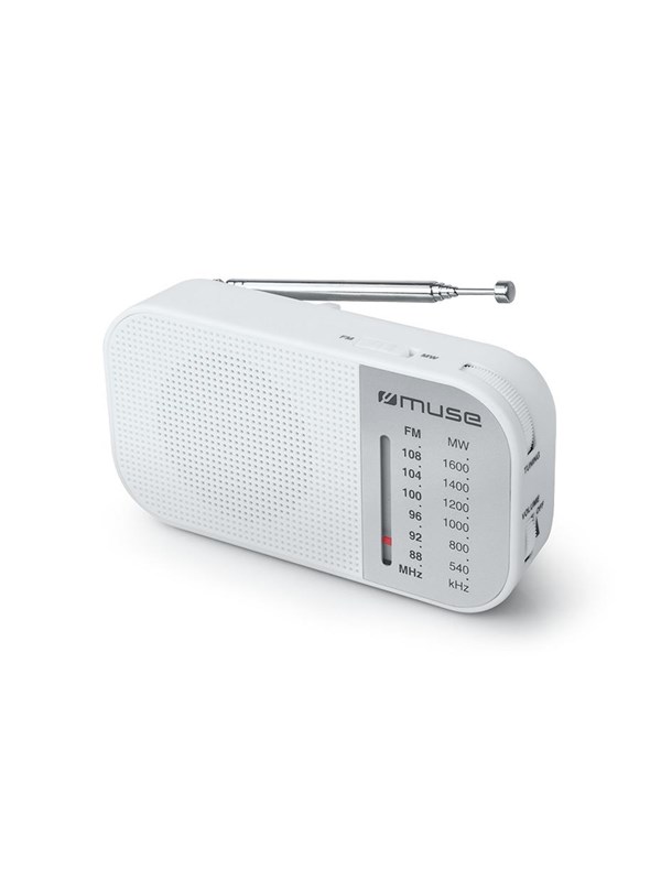 Muse M-025 RW - FM/MW - Wit