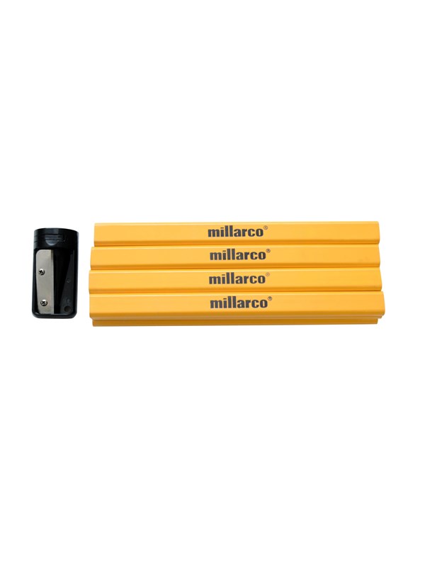 Millarco Timmermanspotloden 12 stuks met puntenslijper