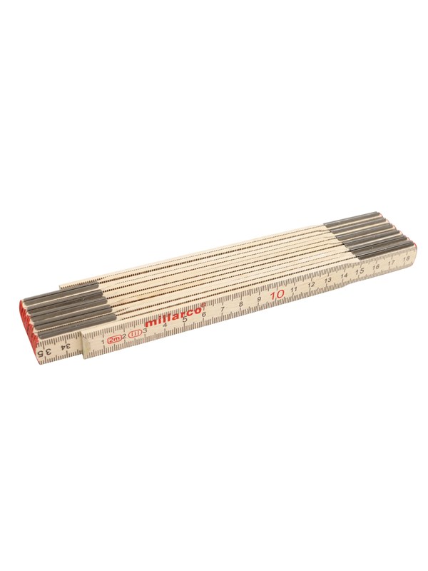 Millarco Folding ruler Hout 2m