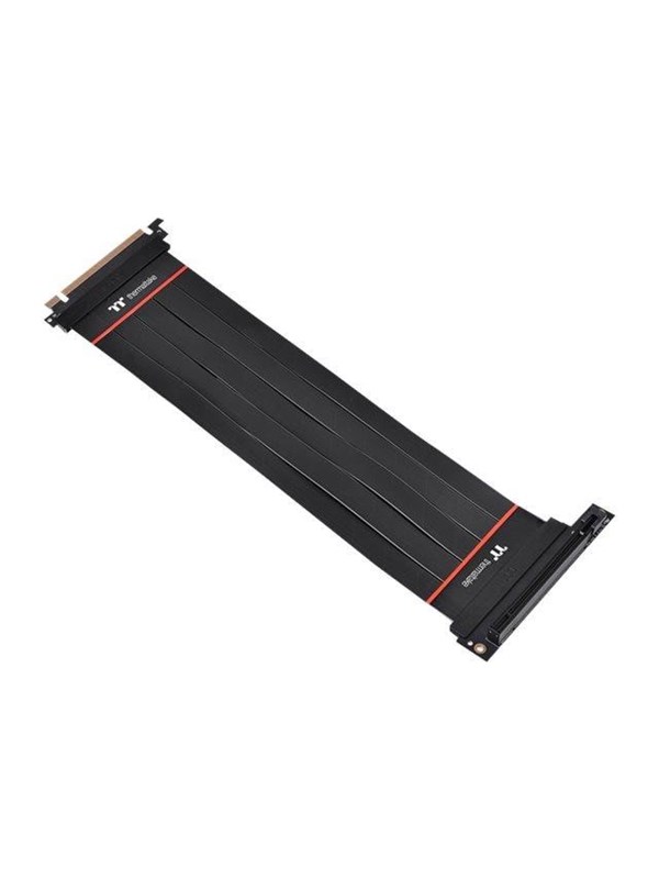 Thermaltake PCIe Riser-kabel PCIe 4.0 PCIe x16 stekker, PCIe x16 bus 0.30 m Zwart Bus 90° haaks AC-058-CO1OTN-C2