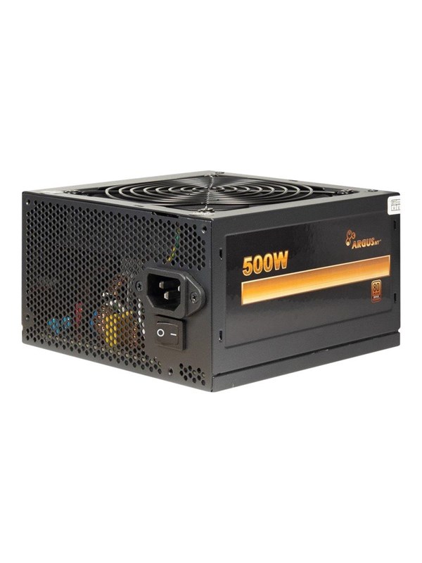 Inter-Tech Argus BPS-500 Voeding - 500 Watt - 120 mm - ATX 2.4 - 80 Plus 80 PLUS Bronze