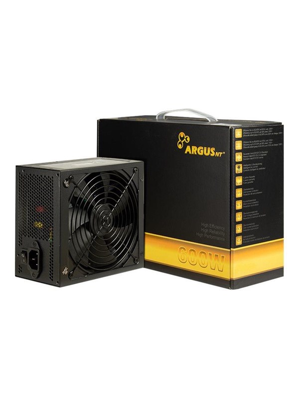 Inter-Tech Argus GPS-600 Voeding - 600 Watt - 140 mm - ATX 2.4 - 80 Plus 80 PLUS Gold