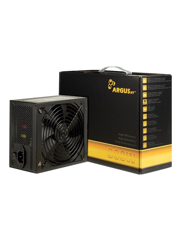 Inter-Tech Argus GPS-800 Voeding - 800 Watt - 140 mm - ATX 2.4 - 80 Plus 80 PLUS Gold