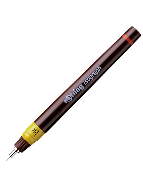rOtring Isograph technische tekenpen | 0,35 mm | Navulbare fineliner
