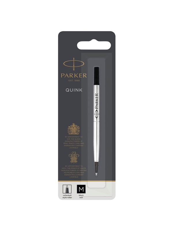 Parker Rollerball refill m Zwart 1-Blister