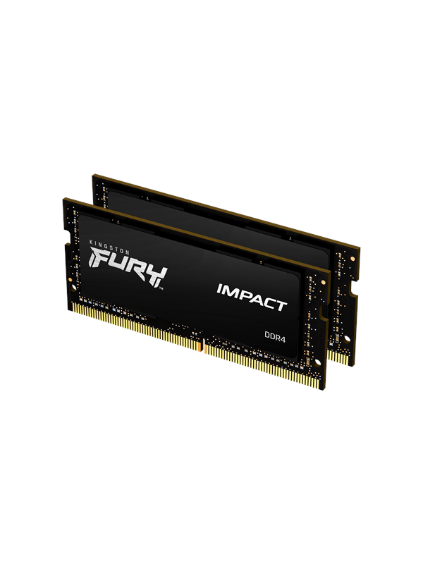 Kingston Fury Impact KF432S20IBK2/64 - Laptopgeheugen - 64GB - 3200 MHz - DDR4 - SODIMM - 2 x 32 GB