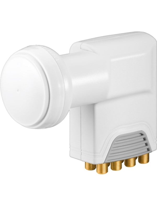 Goobay Universal Octo LNB wit-grijs - digitale SAT-LNB