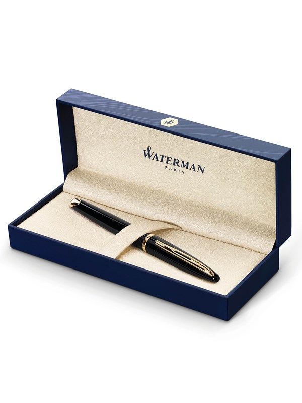 Waterman Carène Zwart Sea G.T Fountain pen F Blauw