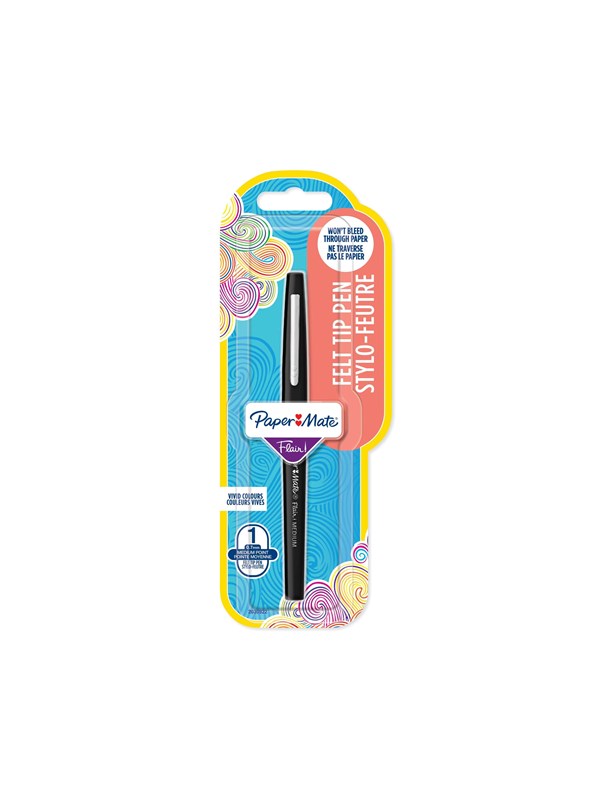 Paper Mate Flair 1-Blister m Zwart
