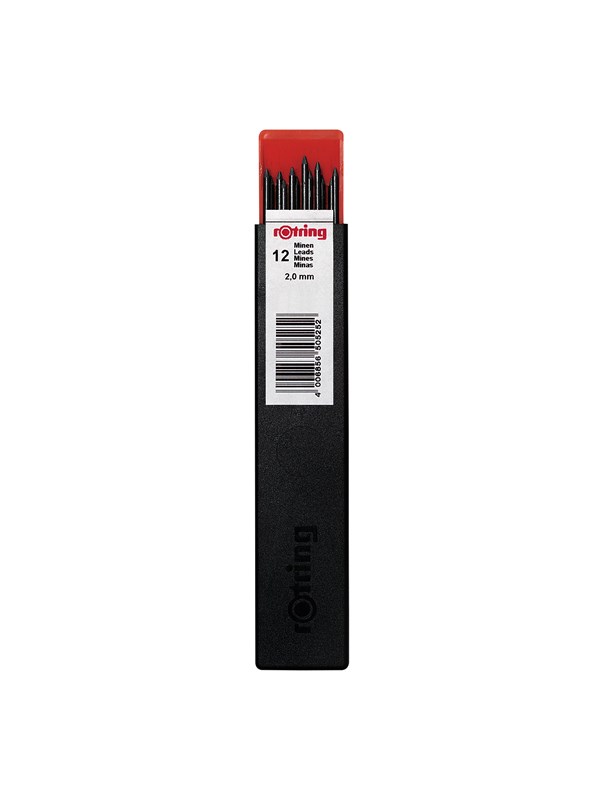 Rotring Doos met 12 potloden van 2,0 mm HB