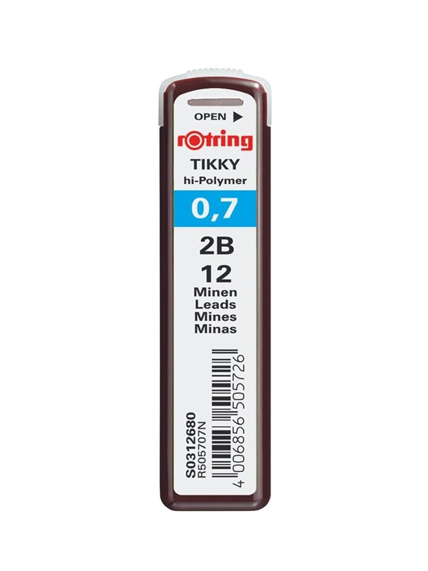 Rotring Leads box of 12 0.7 2B